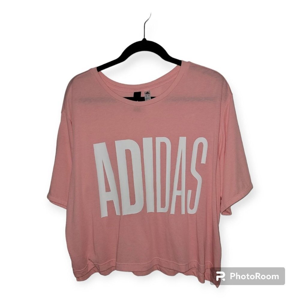Adidas Womens Pink Athleisure Top Size 2XL
